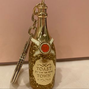 Kate spade Champagne Bottle Key Chain Fob